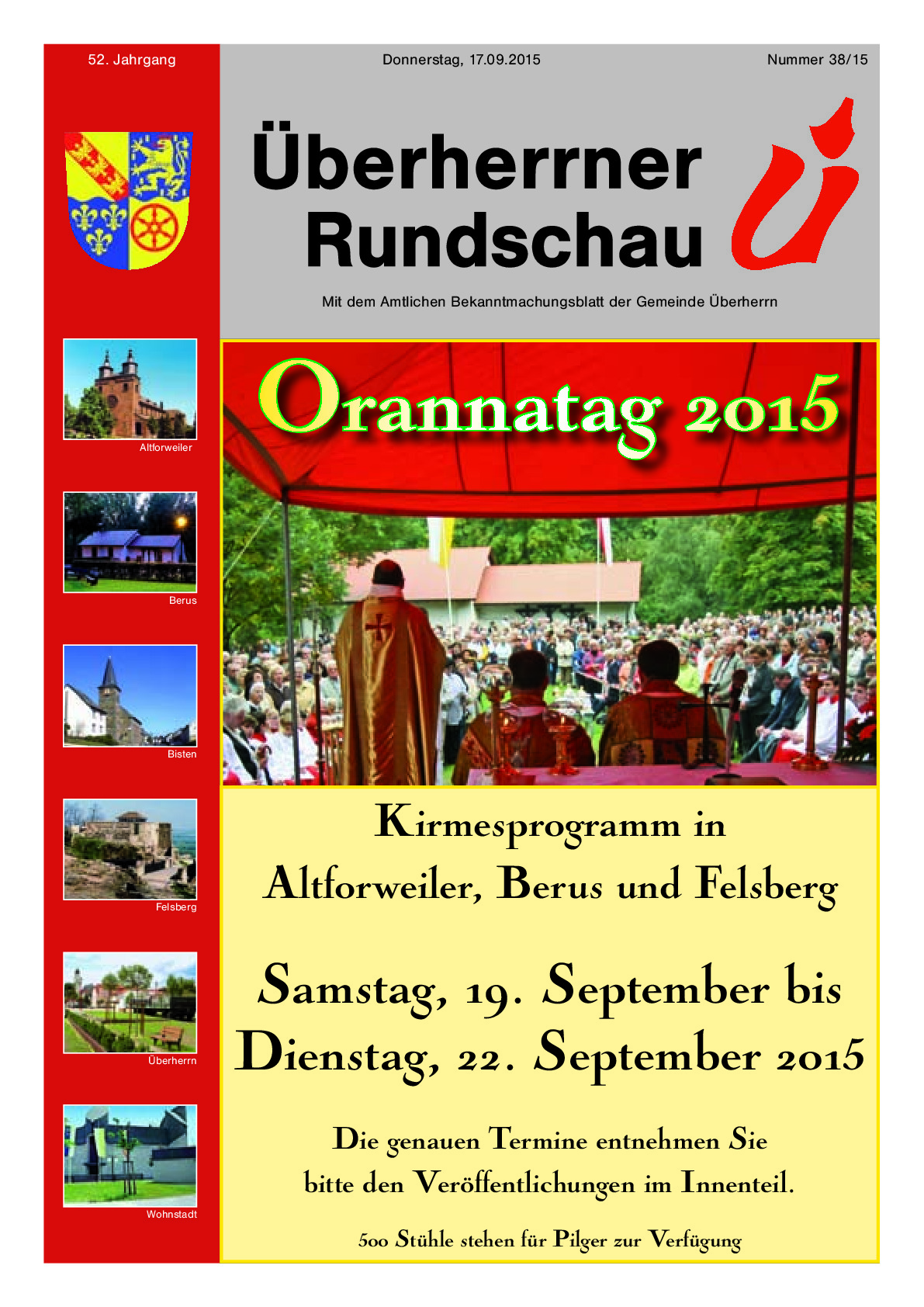 Vorschaubild von Dokument: Überherrner Rundschau 